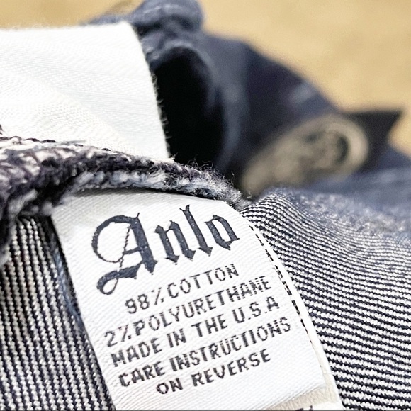 Anlo Dark Wash Malta Mercer Denim Low Rise Flare Leg Jeans Size 29 NWT - Picture 7 of 8